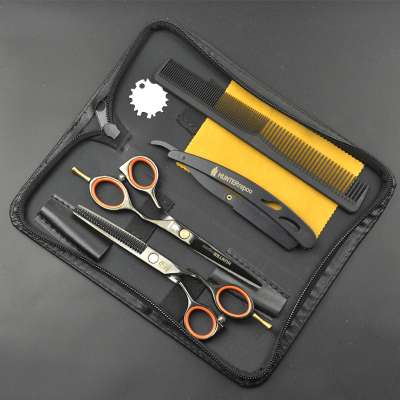 HUTNERrapoo 5.5 inch barber scissors set Hair cutting scissor and thinning shears kit HT9114