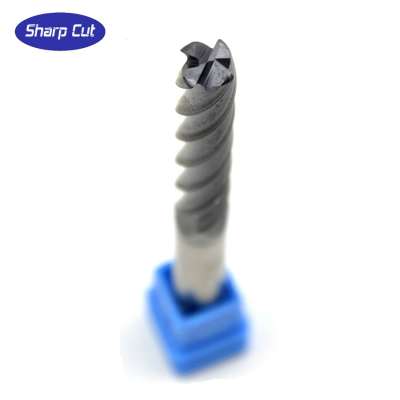 M10*10D*75L-4F CNC Carbide Straight Shank Coated End Milling Cutter,Micro Grain Solid Center bits HRC45